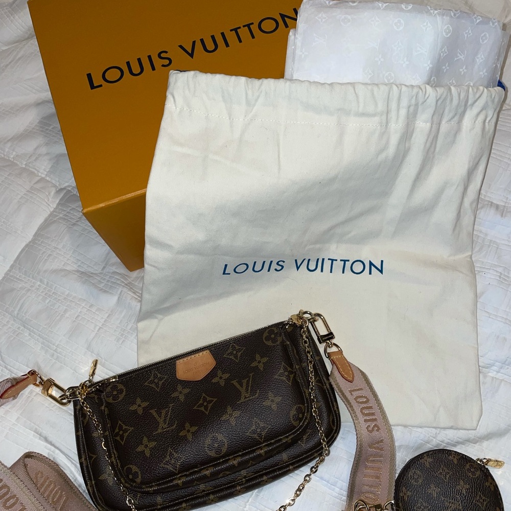 LV Monogram Multi Pochette Rose Clair